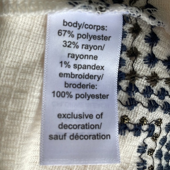 Maurices Embellished Cream and Black Tie Tank Top - Picture 6 of 6